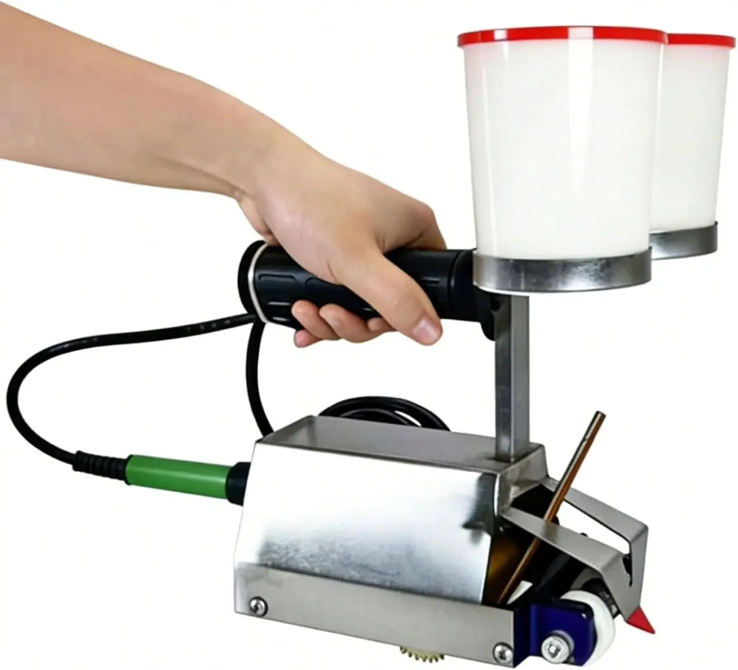 Cycloid Veneer Patchwork Machine, 10-100 Thickness, Efficient Panel Patchwork Sewing Tool for Wood Automatic Industrial Veneer Jointer for Woodworking Production Line (Double)