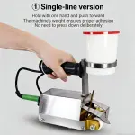 Cycloid Veneer Patchwork Machine, 10-100 Thickness, Efficient Panel Patchwork Sewing Tool for Wood Automatic Industrial Veneer Jointer for Woodworking Production Line (Double)