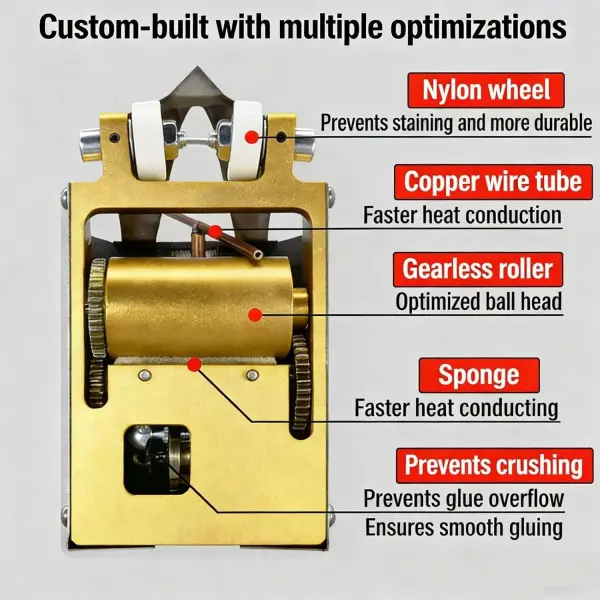 Cycloid Veneer Patchwork Machine, 10-100 Thickness, Efficient Panel Patchwork Sewing Tool for Wood Automatic Industrial Veneer Jointer for Woodworking Production Line (Double)