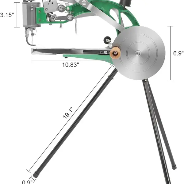 Leather Sewing Machine, Manual Cobbler Sewing Machine Leather, Shoe Repair Machine with Dual Cotton Nylon Line Canvas for Shoe Tents and Belt