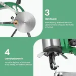 Leather Sewing Machine, Manual Cobbler Sewing Machine Leather, Shoe Repair Machine with Dual Cotton Nylon Line Canvas for Shoe Tents and Belt