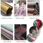 High-Speed Automatic Fabric Cutter with Straight Knife, Industrial Sewing and Cloth Cutting Tool, Durable and Efficient