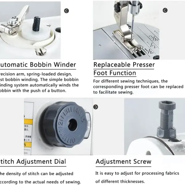 Electronic Sewing Machines 550W Computer Direct Drive Flat Sewing Machine 220V Fully Automatic Industrial Sewing Machine With Table