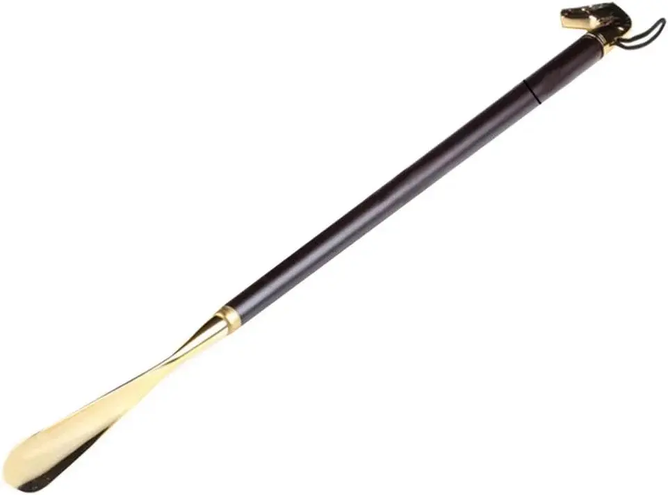 Long Handle Shoe Horn Boot Spoon Easy Wear Helper Durable Metal Wooden Shoehorn for Shoes Boots, Senior Adult Shoe Wearing Tool with Comfort Design, Shoe Spoon, Boot Spoons,Horse58