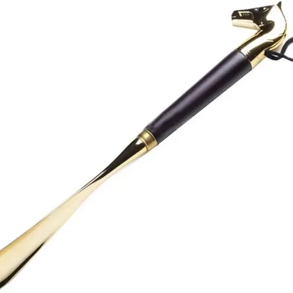 Long Handle Shoe Horn and Boot Spoon Easy Wear Helper Shoehorns for Seniors and Adults with Wide Feet Durable Shoe Wearing Tool for Shoes and Boots,Horse32