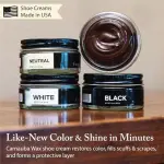 FootFitter Premium Leather Shoe Shine Kit – Complete Polish Cream, Cleaner, Brush & Shoe Care Set for Footwear in Metal Tin