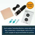 Weaver Leather Supply Tattooling™ Leather Embosser, Wireless Low Vibration Stamping Tool, Leathercraft Tool for Creating Tattoo-Like Designs