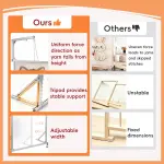 bimiti Large Tabletop Rug Tufting Frame 35.5"x35.5", Sturdy Aluminum Carpet Making Frame, No Wobble, Easy Clamp Setup, Works with Tufting Guns & Punch Needles, for Adults & DIY Rugs