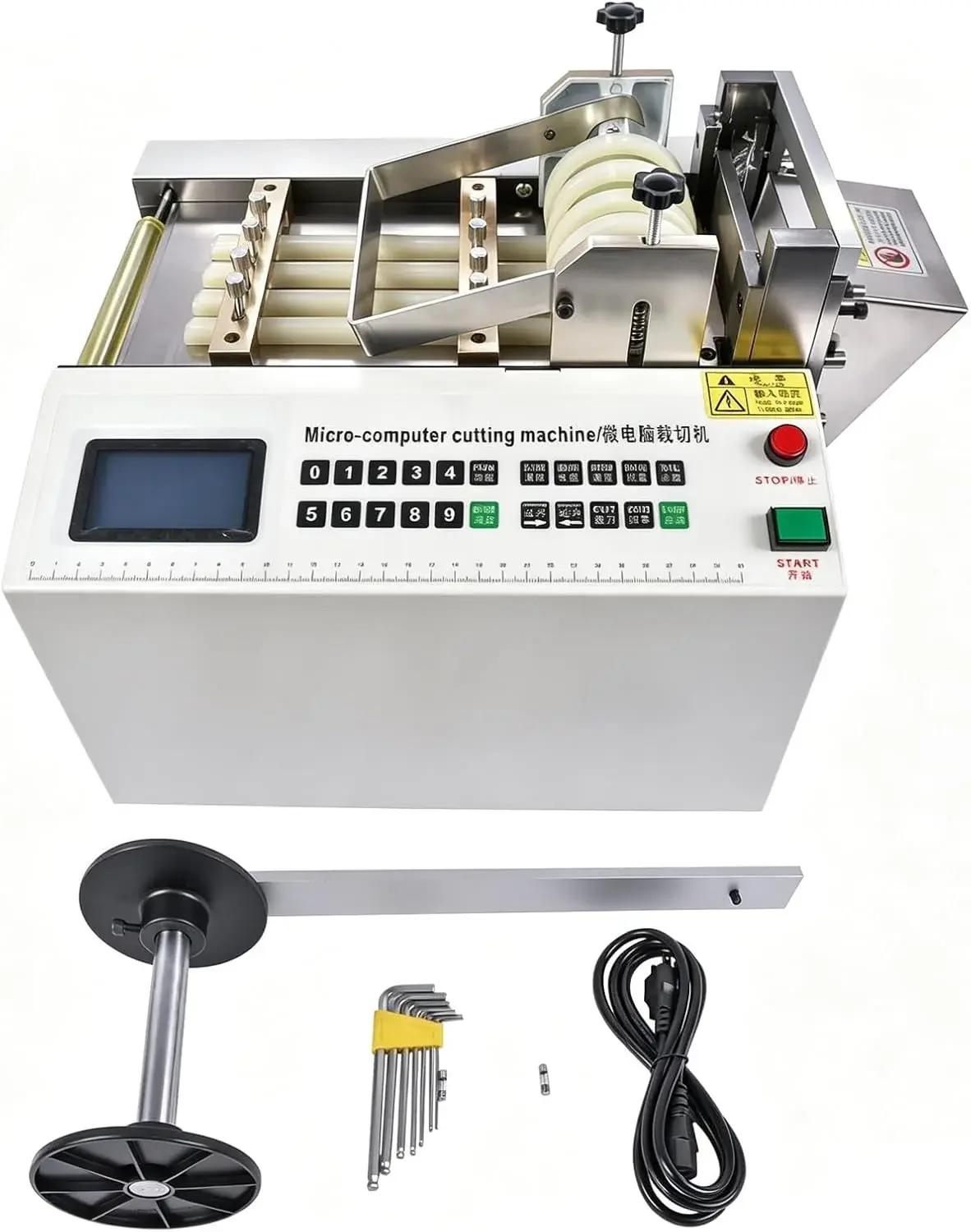 YS-100 Auto Heat-shrink Tube Cutter 110V Cable Pipe Cutting Machine, Cutting Width 0-100mm