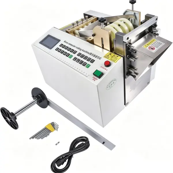 YS-100 Auto Heat-shrink Tube Cutter 110V Cable Pipe Cutting Machine, Cutting Width 0-100mm
