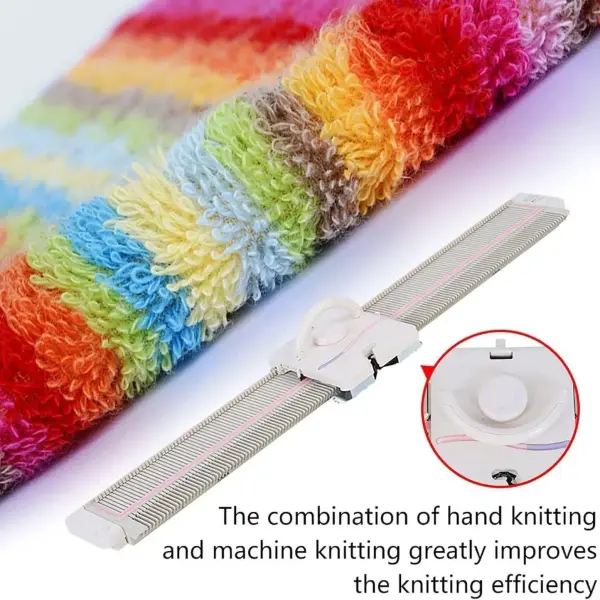 Automatic Knitting Machine Kit,Medium Gauge 6.5mm 150 Needle Plastic Home Knitting Machine,Home Sewing Tool Set