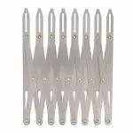 Bohin Expandable Gauge-Harmonica Design, Measuring Ruler up to 8 Buttonhole for Sewing Projects, Up to 8 Buttons, Grey