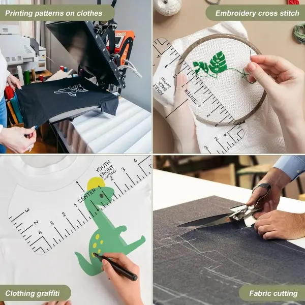 13-Piece Quilting & Sewing Set – 8 Acrylic Rulers, A3 Cutting Mat, 28mm Rotary Cutter, T-Shirt Alignment Tool Set China Marker, Tape Measure, PU Bag – Complete DIY Craft Kit
