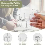 13-Piece Quilting & Sewing Set – 8 Acrylic Rulers, A3 Cutting Mat, 28mm Rotary Cutter, T-Shirt Alignment Tool Set China Marker, Tape Measure, PU Bag – Complete DIY Craft Kit