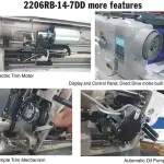 2206RB-14-7-DD Heavy Duty Single Needle Lockstitch Machine with Direct Drive and Triple Feed System