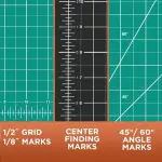ALVIN GBM Self-Healing Cutting Mat 36 x 48 inch | Double-Sided Green/Black | 5-Layer Gridded Surface for Arts, Crafts and Sewing - Model GBM3648