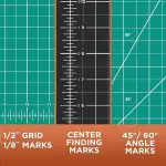 ALVIN GBM Self-Healing Cutting Mat 36 x 48 inch | Double-Sided Green/Black | 5-Layer Gridded Surface for Arts, Crafts and Sewing - Model GBM3648