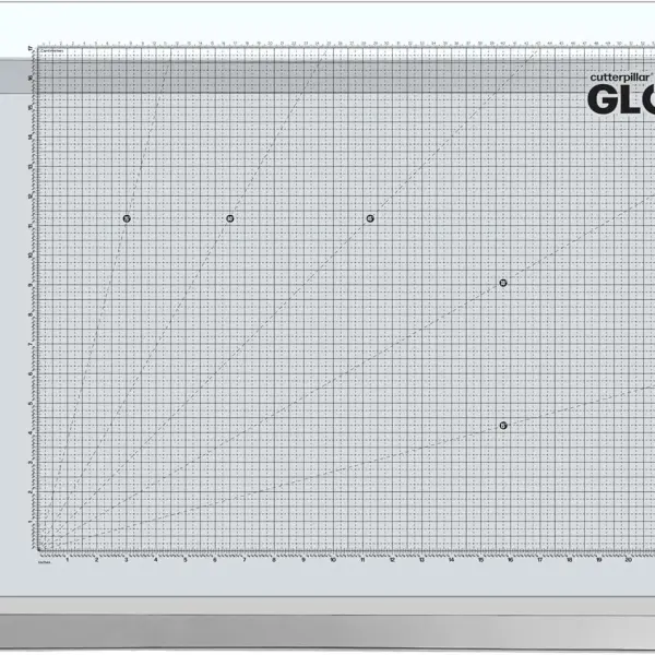 Cutterpillar Glow Premium II LED Light Board with Translucent Self-Healing Cutting Mat – 13" x 19" Light Box Tracing Pad with Non-Slip Mat and Built-In Rechargeable Battery