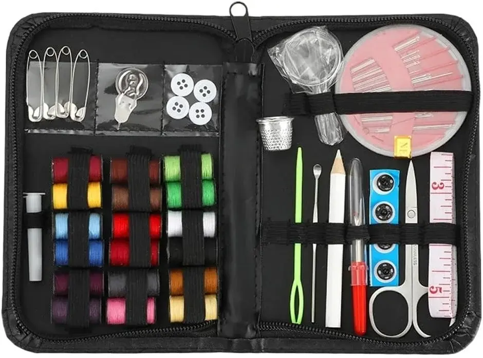 EINVARIOUS 66-piece Sewing Kit Easy to Carry Home Travel 18-Color Tool DIY