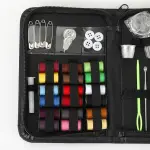EINVARIOUS 66-piece Sewing Kit Easy to Carry Home Travel 18-Color Tool DIY