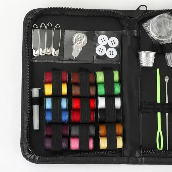 EINVARIOUS 66-piece Sewing Kit Easy to Carry Home Travel 18-Color Tool DIY