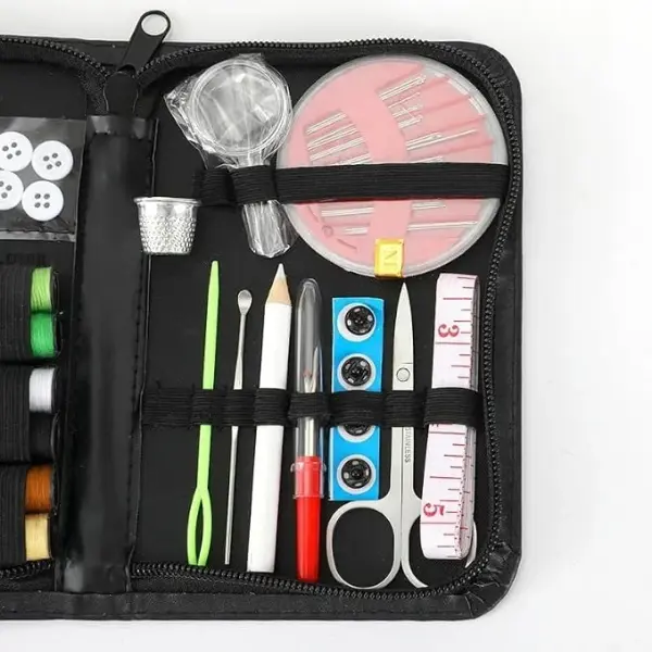 EINVARIOUS 66-piece Sewing Kit Easy to Carry Home Travel 18-Color Tool DIY