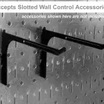 Wall Control Metal Pegboard Organizer Utility Tool Storage and Garage Pegboard Organizer Kit with Metallic Tool Board and White Accessories