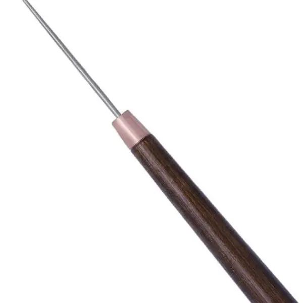 500pcs Solid Wood Handle Drillable Awl Leather Craft Cloth Professional Stitching Sewing Repair Tools - (Color: C)