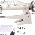 YEQIN 2973 Cylinder Long Arm Patcher Sewing Machine Shoe Leather Boots Repair Machine-Long Arm-460mm (Table Stand Motor Not Included)