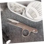 Angoily 3pcs Stainless Steel Embroidery Scissors Shape Thread Cutter for Sewing Crafting and Tailoring Scissors for Precise Cutting and Trimming