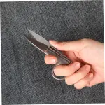 Angoily 3pcs Stainless Steel Embroidery Scissors Shape Thread Cutter for Sewing Crafting and Tailoring Scissors for Precise Cutting and Trimming