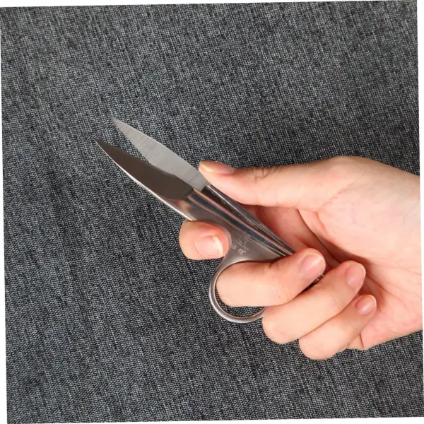 Angoily 3pcs Stainless Steel Embroidery Scissors Shape Thread Cutter for Sewing Crafting and Tailoring Scissors for Precise Cutting and Trimming