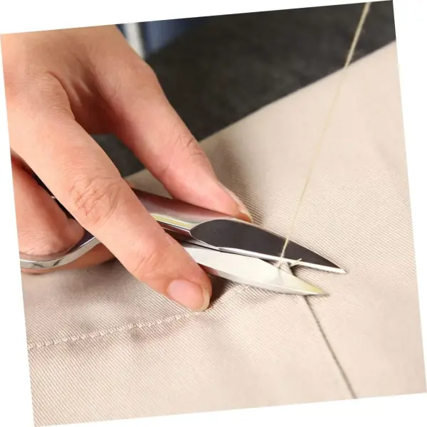 Angoily 3pcs Stainless Steel Embroidery Scissors Shape Thread Cutter for Sewing Crafting and Tailoring Scissors for Precise Cutting and Trimming