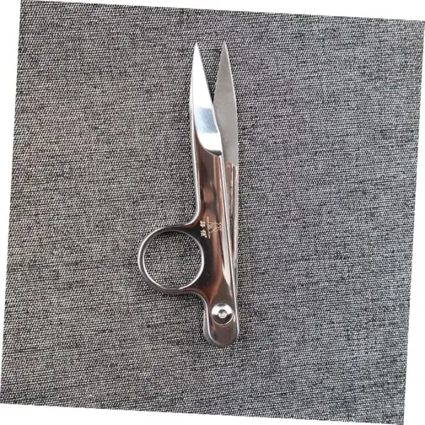 Angoily 3pcs Stainless Steel Embroidery Scissors Shape Thread Cutter for Sewing Crafting and Tailoring Scissors for Precise Cutting and Trimming