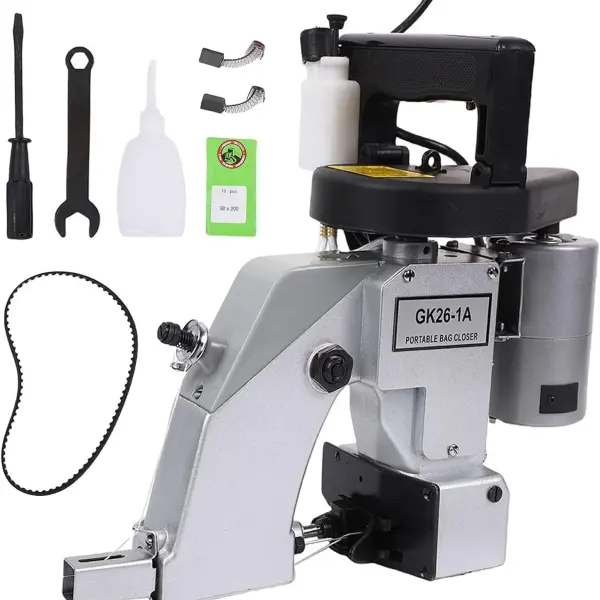 Bag Sewing closing Machine #GK26-1A,Heavy-duty BagCordless Bag Closer,Automatic Bag Stitcher, Industrial Stitching Machine for Jute Seed Vinyl Rice Bags