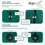 Dritz Sew You Adjustable Dress Form - Medium/Large Sizes US 12-18 - Female Clothing Mannequin for Sewing, Fitting, and Draping - Pinnable Sewing Mannequin with 12 Dials for Fitting + 360 Hem Guide