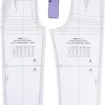 DIHAN Women‘s Garment Pattern Men's Garment Pattern Women's Pans Pattern Woment's Skirt Pattern Garment Ruler Sewing Ruler Quilting Ruler Curve Ruler Tailor Ruler (K101 W Pants)