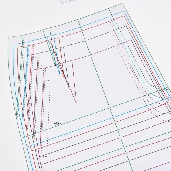 DIHAN Women‘s Garment Pattern Men's Garment Pattern Women's Pans Pattern Woment's Skirt Pattern Garment Ruler Sewing Ruler Quilting Ruler Curve Ruler Tailor Ruler (K101 W Pants)