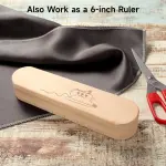 Tailor Clapper, Works with Steam Iron to Set a Seam, Hard Wood Tailor Clapper for Quilter Pressing & Seam Flattening, Hardwood Tailor’s Clapper with 6-Inch Scale for Sewing Quilting