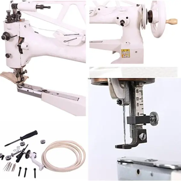 Leather Patcher Industrial Sewing Machine Shoe Repair Boot Patch Single Needle Hand Crank DIY Head Only #2972B