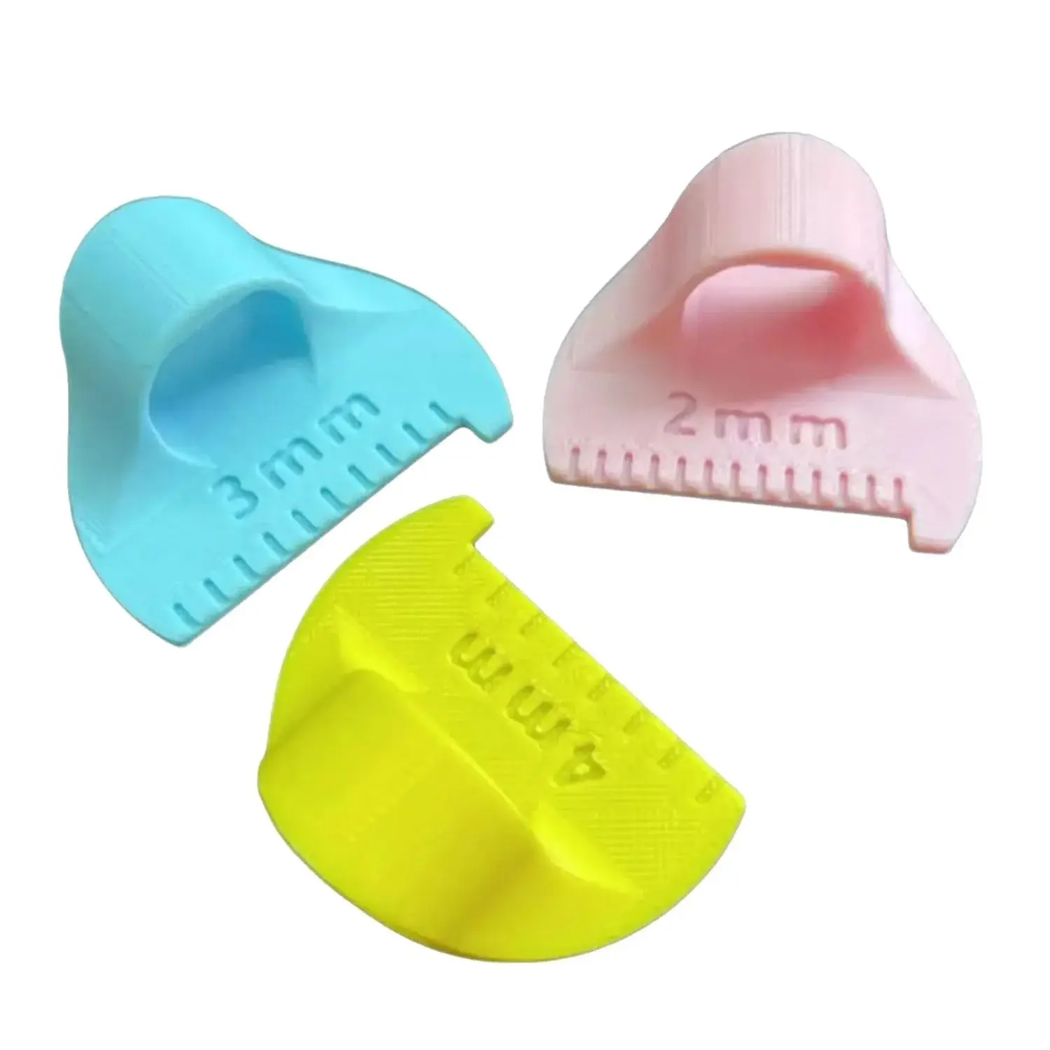 3Pieces Finger Quilting Ruler Patchwork Stitching Measuring Tool Professional Tailors Sewing for Tailoring