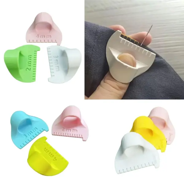 3Pieces Finger Quilting Ruler Patchwork Stitching Measuring Tool Professional Tailors Sewing for Tailoring