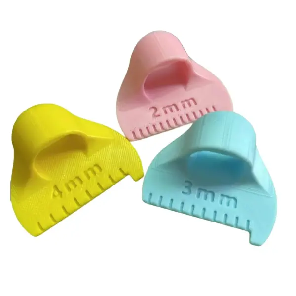 3Pieces Finger Quilting Ruler Patchwork Stitching Measuring Tool Professional Tailors Sewing for Tailoring