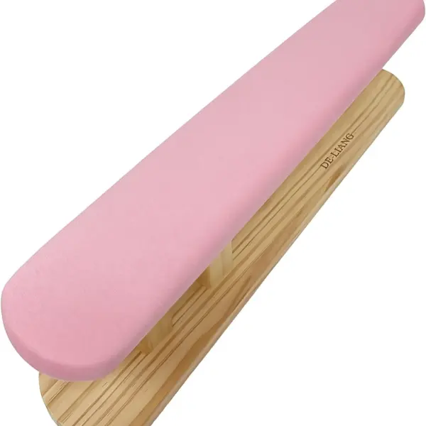 Tailor Sleeve Ironing Stool, Padded Chest & Sleeve Ironing Board Long with Wooden Base, Pressing Board for Household Tools, Tailor Dress Forms, Sewing and Tailoring Studio, Pink