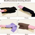 Tailor Sleeve Ironing Stool, Padded Chest & Sleeve Ironing Board Long with Wooden Base, Pressing Board for Household Tools, Tailor Dress Forms, Sewing and Tailoring Studio, Pink