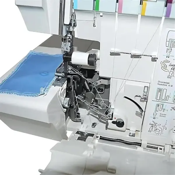 Digital Pressure Adjustment Coverstitch Machine - Industrial Sewing Machines with Adjustable Stitch Length for Precision and Versatility in Professional Sewing Projects.