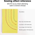 WUTA Leather Sewing Round Waxed Thread New 90 Meter Polyester Hand Sewing Line for Leather Work Cord Tool DIY (Set of 28 Colos, 0.55mm)