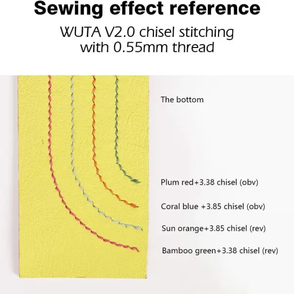 WUTA Leather Sewing Round Waxed Thread New 90 Meter Polyester Hand Sewing Line for Leather Work Cord Tool DIY (Set of 28 Colos, 0.55mm)