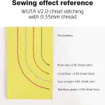 WUTA Leather Sewing Round Waxed Thread New 90 Meter Polyester Hand Sewing Line for Leather Work Cord Tool DIY (Set of 28 Colos, 0.55mm)