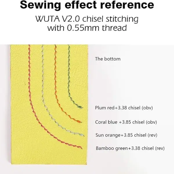 WUTA Leather Sewing Round Waxed Thread New 90 Meter Polyester Hand Sewing Line for Leather Work Cord Tool DIY (Set of 28 Colos, 0.55mm)